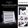 Multi-Camera Phone Holder: Floor & Desktop Stand with Charging Capability