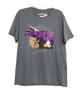 Disney Pixar Lightyear Size L Graphic Tee Featuring Zurg Design Gray Short Sleev