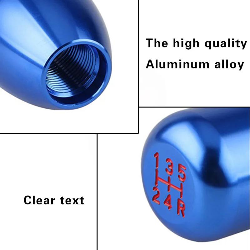 Universal Racing 5 Speed Aluminum Car Gear Shifter Knob Manual Transmission Gear Shift Knob Shift Lever Automatic Interior Parts