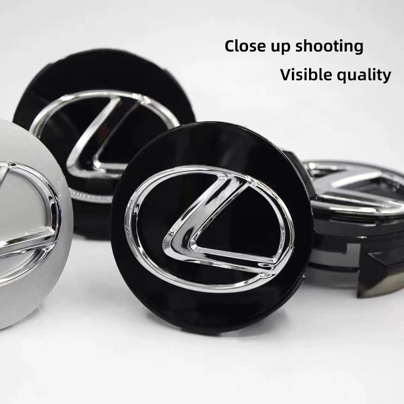 4Pcs Car Hub Cap Wheel Center Cover Decoration Accessories For Lexus F-SPORT ES RX NX LS UX LM LX GX LC RZ IS CT GS RC HS SC TX
