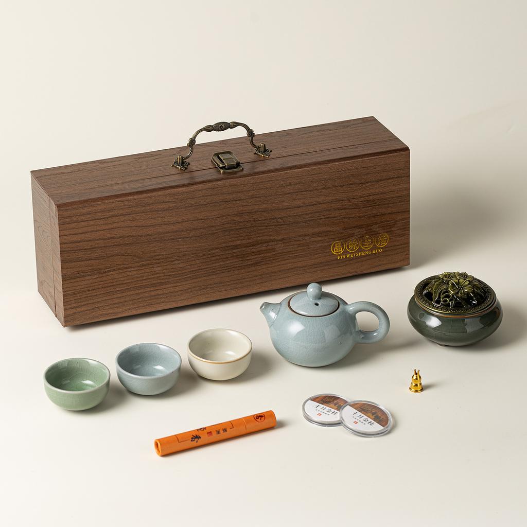 Guochao Forbidden City Merchandise Tea Set Gift Set Corporate Business Gift Formulation To Give Customers Souvenir Gift Box
