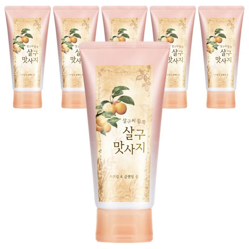 LG Household & Health Care Apricot Scrub & Cleansing Foam, 120g, 6 pcs