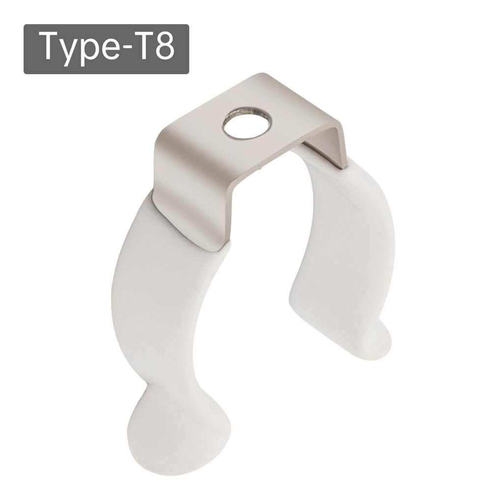 U Clips Holder Bracket T5 - T12 Type Prevent Sagging Plastic Dipped Clamps Lamp Support Lampholder for Fluorescent Tubes Mounting / LED Light Bulbs