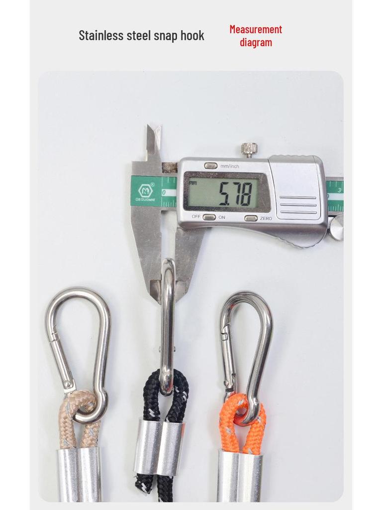 Aluminum Alloy Self-Locking Tent Rope Tensioner for Outdoor Camping