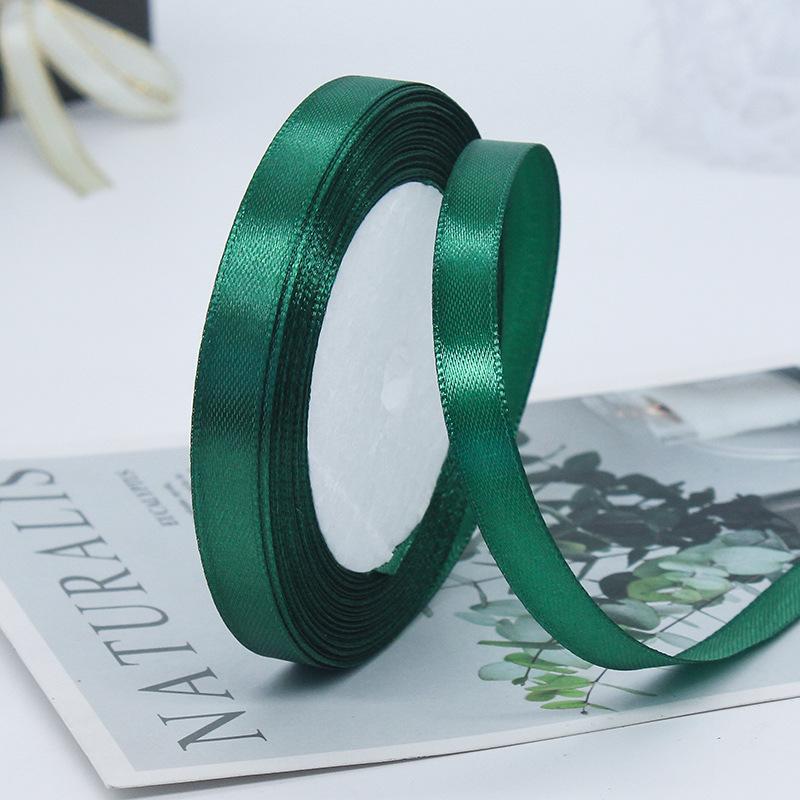 Factory Wholesale 1.5 Inches Single Sided Pastel Satin Ribbon Decorative Polyester Fabric Solid Logo Hair Gift Decoration