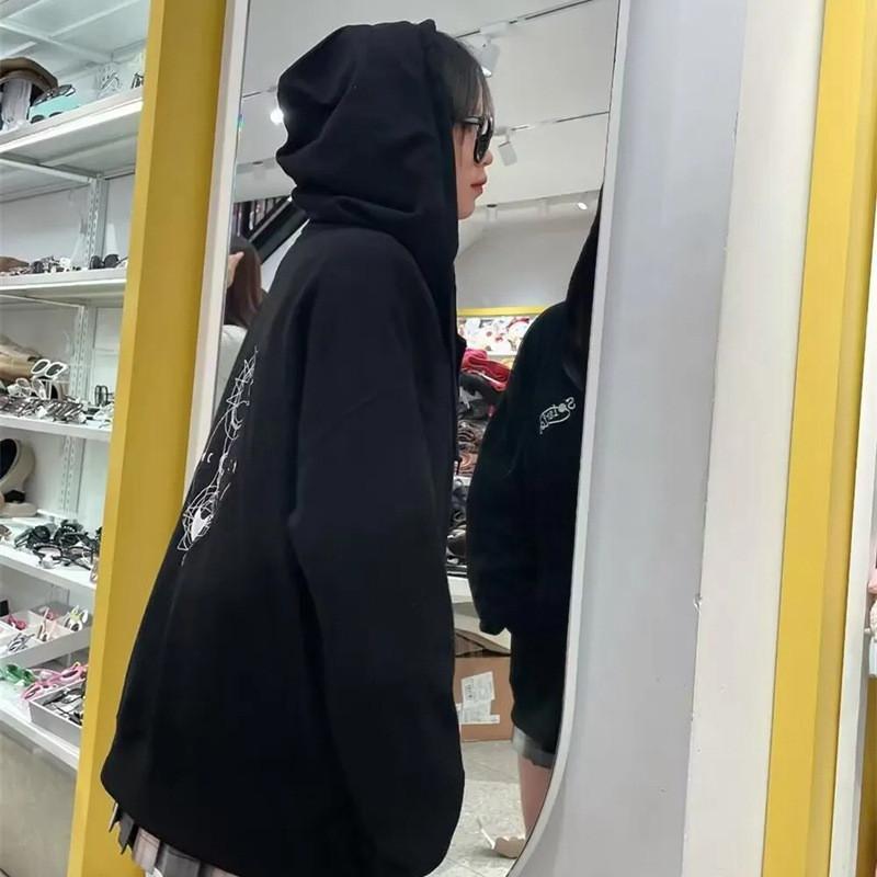 Women’s Casual Hoodie with Geometric Print Long Sleeve Pullover Relaxed Fit Drawstring Hood Comfortable Sweatshirt