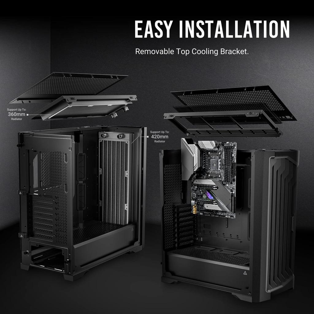 ANTEC Performance 1 FT PC Case: A fully-tower PC case with 4mm thick tempered glass side panels for superior cooling. Antec Full-Tower E-ATX HIGHLY