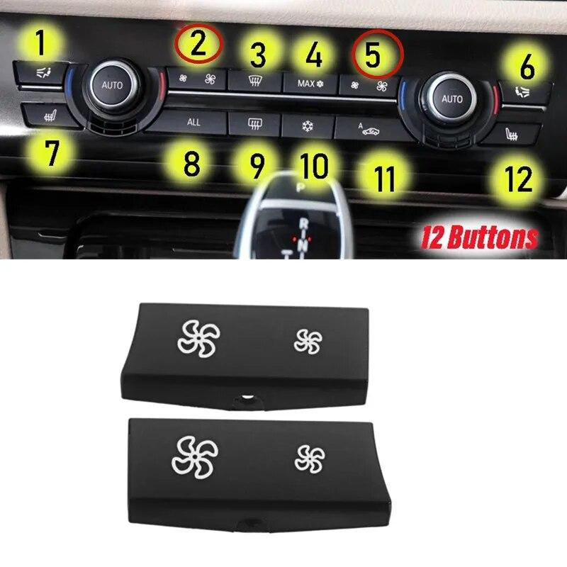 

Автомобильный обогреватель, климат-контроль, объем воздуха, кондиционер, переключатель вентилятора, крышка кнопки для BMW F10 F11 F01 F02 F06 F07 F12 F15 F16 чёрный