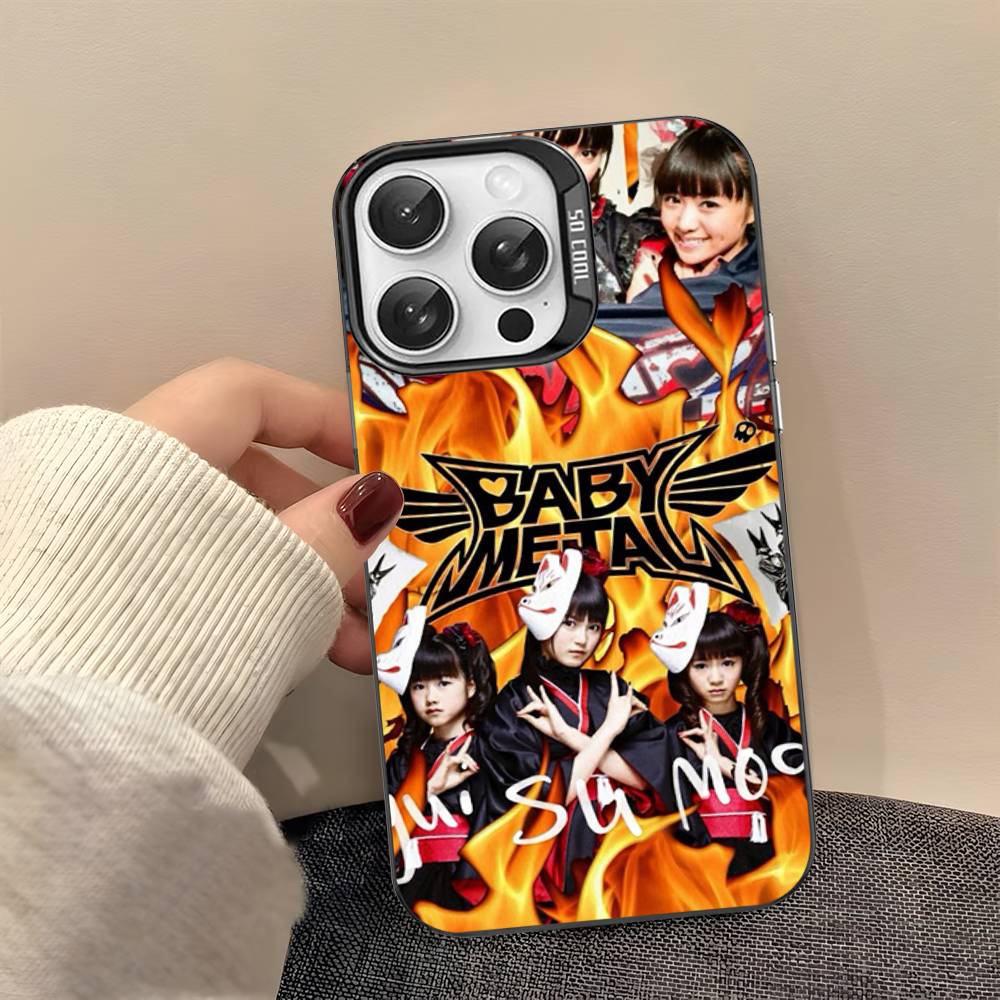 Japanese B-BABYMETAL Band Phone Case For IPhone 17 Air 16 15 14 13 12 11 Pro Max Color Hard Cover