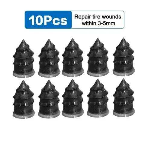 10-40pcs Car Tyre Repair Rubber Nail Set Universal Car Motorcycle Tyre Repair Nails Truck Scooter Bike Tire Puncture Repair Tool