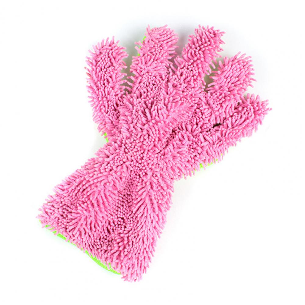 Car Washing Glove Coral Fleece Non-scratching Effortless Universal Chenille Auto Wash Glove Car Wash Glove Stain Removal