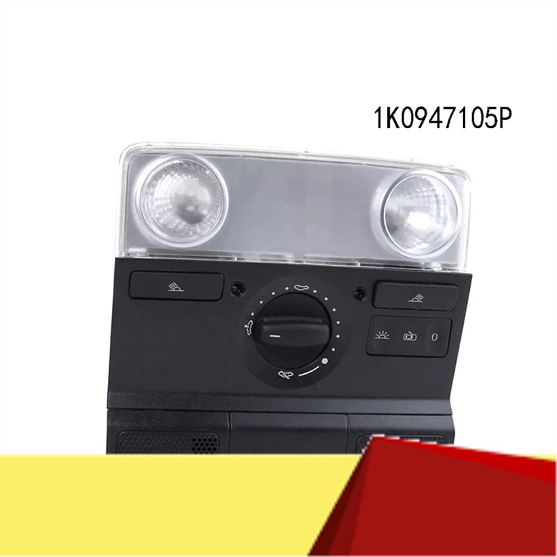 

1 PCS 1K0947105P Reading Light Sunroof Switch Assembly Black Plastic For VW Jetta Golf 5 6 Passat Tiguan Ceiling Lamp-M53K чорний