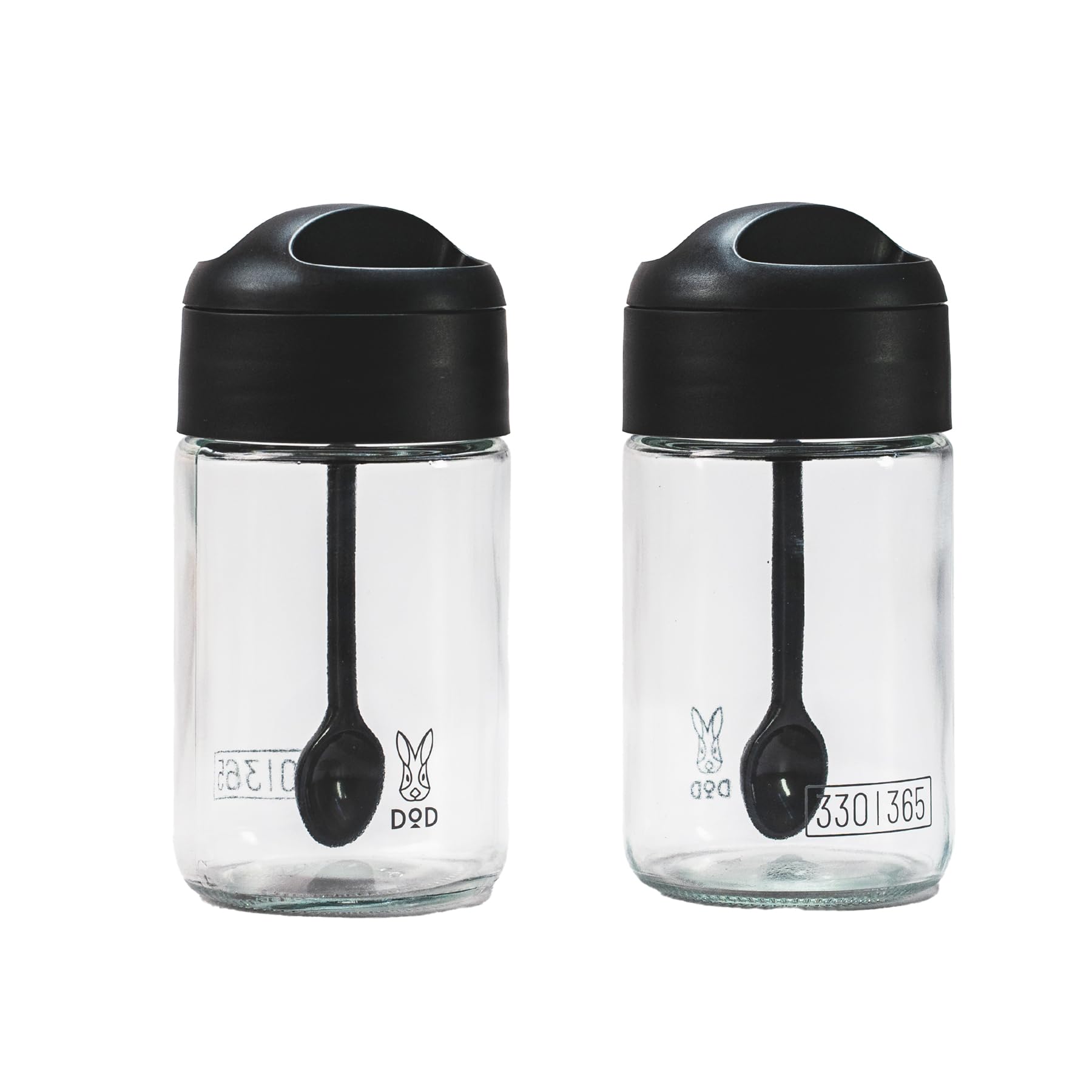 DOD fave spice case with integrated dishwasher 330 Sansanmaru (Dee-O-Dee) set, 2-piece set, 280ml, spoon, lid, glass, safe, camping, kitchen, stylish, чёрный