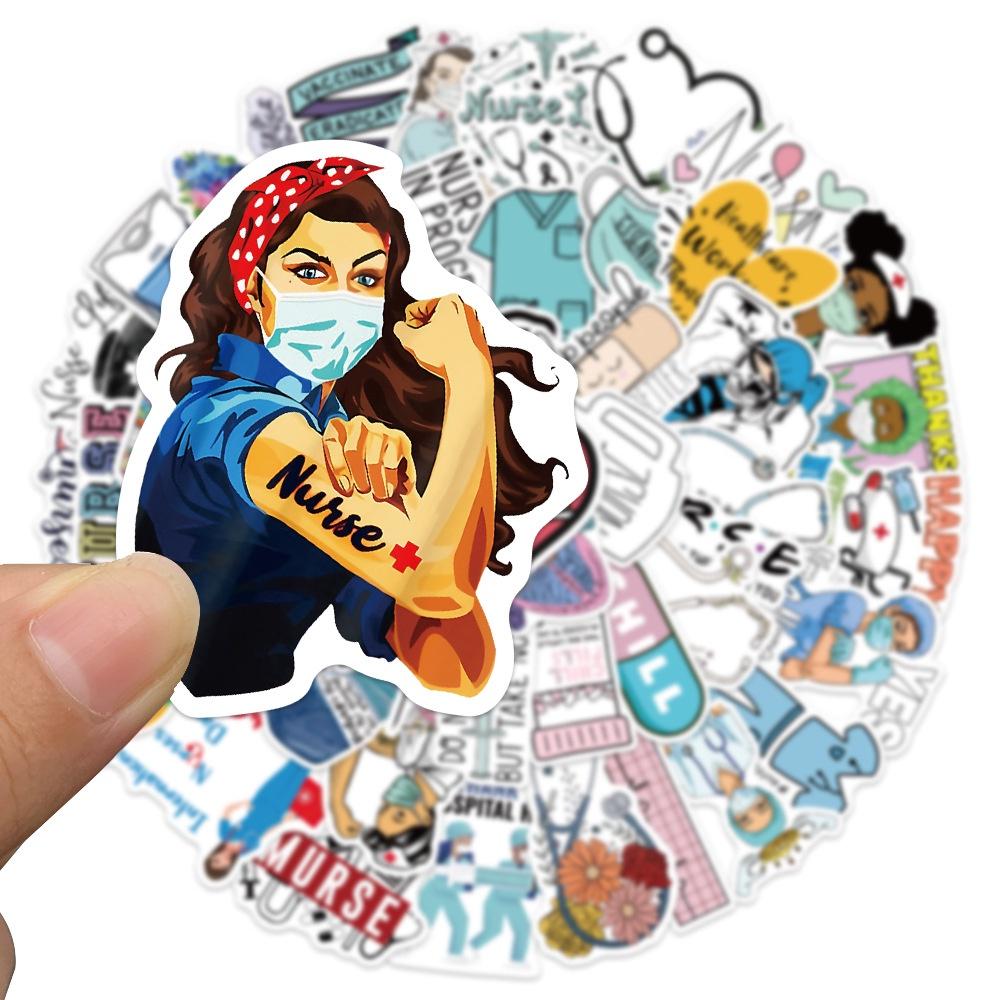 512 International Nurse Day Decorative Stickers For Phones Luggage Fridges And Water Bottles Pack Of 50