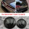2pcs Front and Rear Emblem For VW Golf 6/Golf 7/Golf 7.5/Golf 8 Not Affect ACC Modified Black Label Flat Mirror Logo CoverSticke Lm2