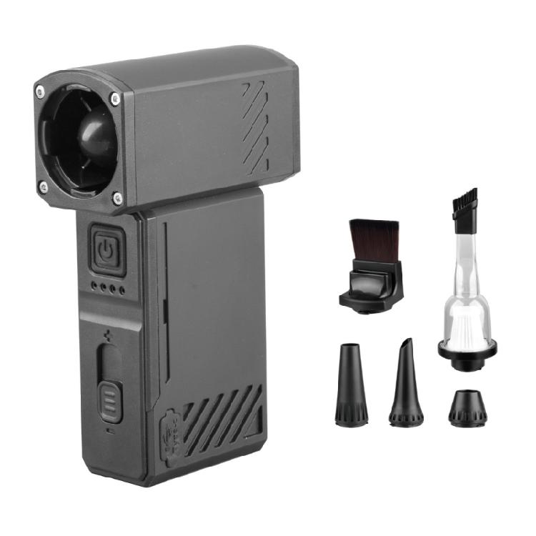 Карманный вентилятор Ручной Мощный 130000 об/мин Мини-вентилятор Воздуходувка Перезаряжаемая Воздуходувка Охлаждающая вентилятор Для дома Офиса чёрный