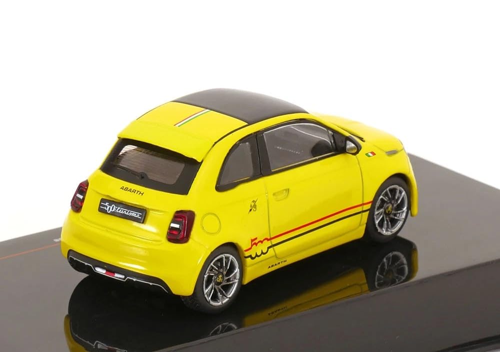 IXO Scala 1/43 Fiat 500e Abarth 2024 Giallo Modello in Metallo pressofuso [Importazione Parallela]
