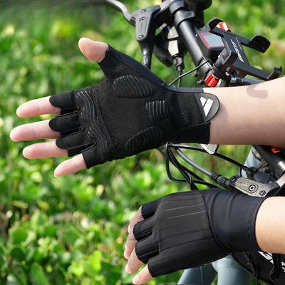 Summer Riding Half-finger Gloves Men and Women Breathable Shock Absorption Wear-resistant Bicycle Fitness Outdoor Sports Gloves