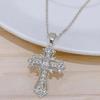 Faith Inspired Crosses Necklace Charm Pendant Made with Sturdy Alloy Adjustable Chain for Men and Women Daily Use
