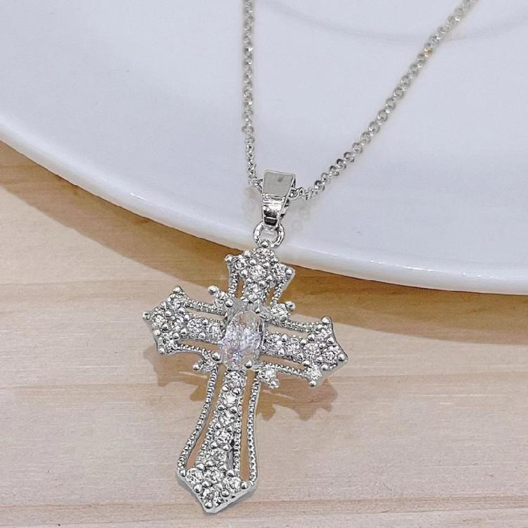 Faith Inspired Crosses Necklace Charm Pendant Made with Sturdy Alloy Adjustable Chain for Men and Women Daily Use