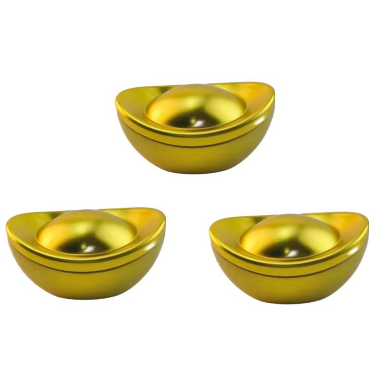 1/3Pcs Ingot Shaped Tinplate Candy Box Storage Biscuits Treats Tea Jar Gift Container With Lid For Wedding Party Decorative Boxe