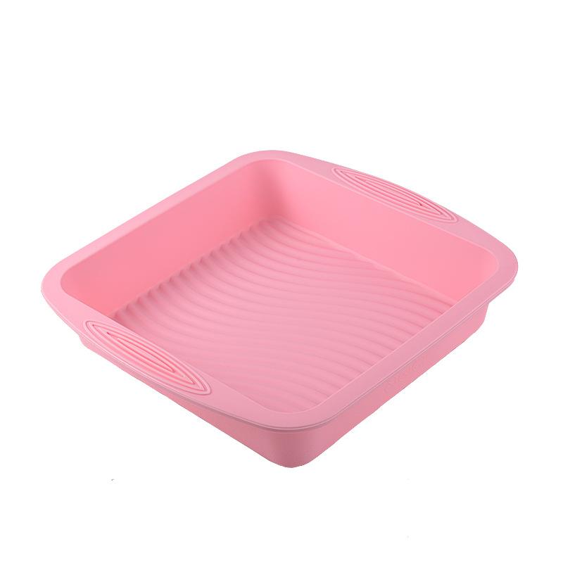 1pc Silicone Square Non-Stick Square Cake Pan for DIY Baking with Silicone Mold
