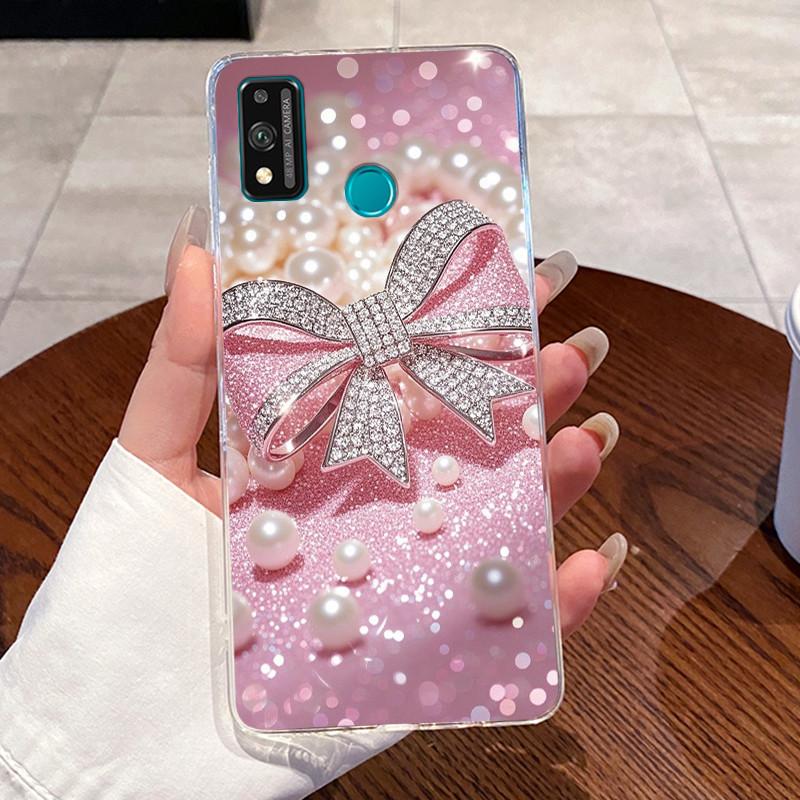 Jelly Casing For Honor 9X Lite 9XLite Capa Coque Clear Silicone Soft TPU Back Cover Cute Cat Rabbit Heart Protective Case Fundas