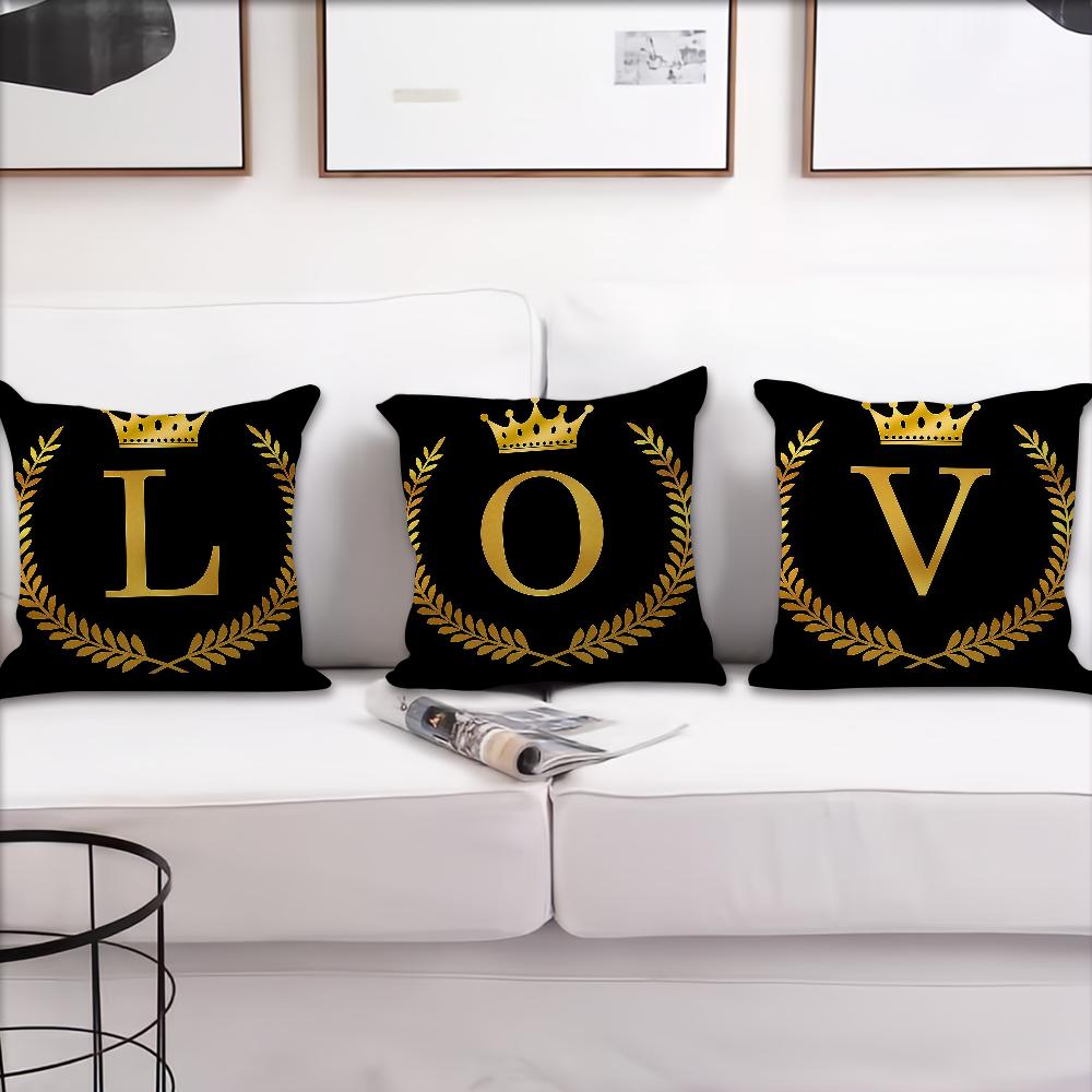 English Letter Love Cushion Cover For Pillow Printing Sofa Decoration Home Car Room Coffee Shop Office Nordic Simplicity