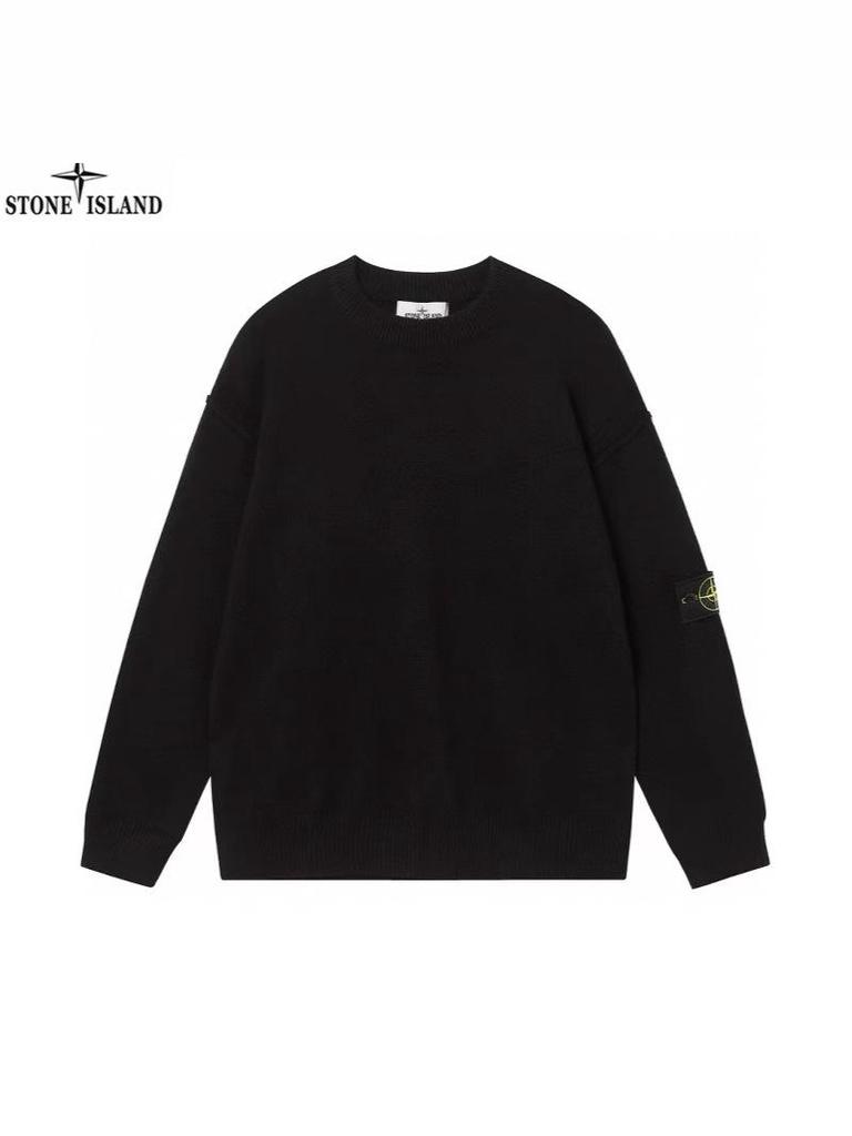 STONE Autumn/Winter High-Quality Round Neck Casual Knit Pullover Sweater