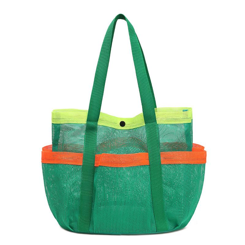 Summer beach bag children's storage bag beach swimming storage bag seaside beach bag mesh bag vacation multi-pocket