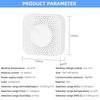 Tuya Zigbee Intelligent Air Housekeeper 6-in-1 Air Quality Monitor PM2.5/Formaldehyde/TVOC/CO2/Temperature/Humidity Detector