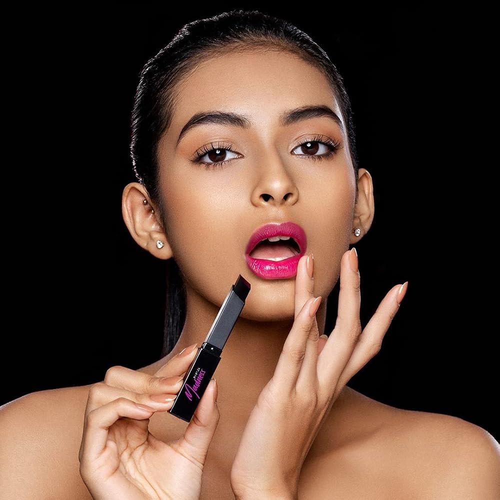 RENEE Madness Ph Lipstick | Black Lipstick With Glossy Pink Payoff| Long Lasting Nourishment, Enriched With Vitamin E & Jojoba Oil| Vegan & Paraben