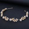 Crystal Leaf Hair Vine Band Headband Rhinestone Flower Headband Tiara For Women Bridal Wedding Hair Accessories Jewelry Headband