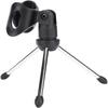 Black Mic Stand Holder Foldable Design Adjustable Tripod Stand Instrument stand  For Studio Use