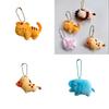 Cute Bean-eyed Plush Animal Zoo Keychains Elephant Koala Panda Lion And More!