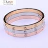 Silver Plated 18K Gold Color Fine Crystal Cuff Bangles Bracelets for Women Fashion Wedding Accessories Jewelry Gifts