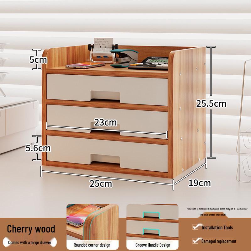 Desktop Monitor Stand with Storage Drawer