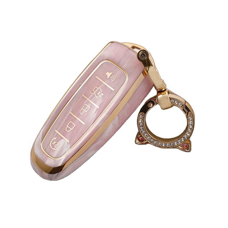 Enhanced Durability Style TPU Car Key Case for Ford C-Max Escape Focus Fusion Models Compatible Car Remote Key Cover
