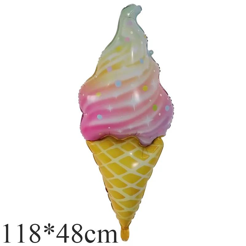 Donut Eiscreme Aluminiumfolienballon Sommer Dessert Ballon Geburtstagsparty Restaurant Dekoration Ballon