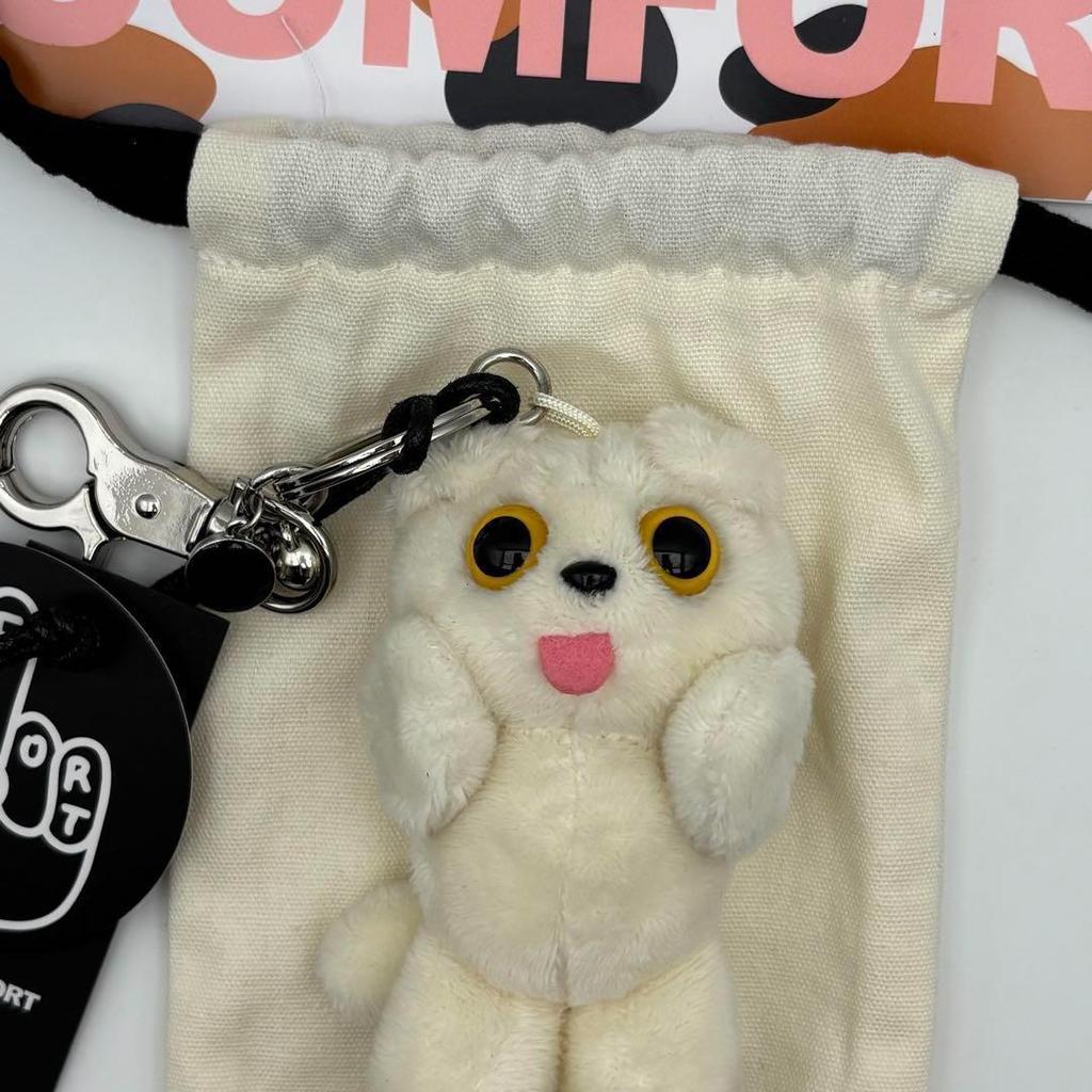 [USED] Restock COMFORT MUNK IVORY Key Ring (Tae, Jungkook, Sungminsoo)