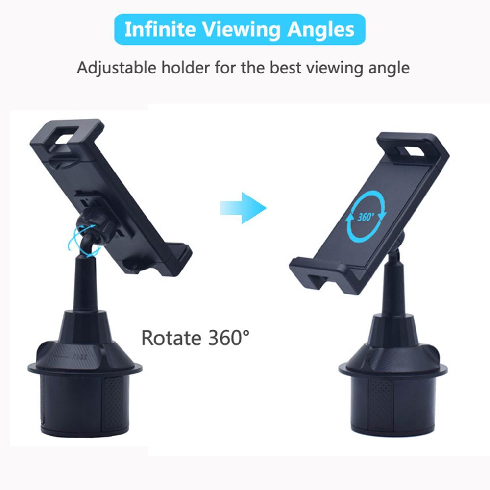 X033 Verstellbare Handy-Tablet-Halterung 360 Grad Drehung Universeller Auto-Becherhalter Tablet-Ständer