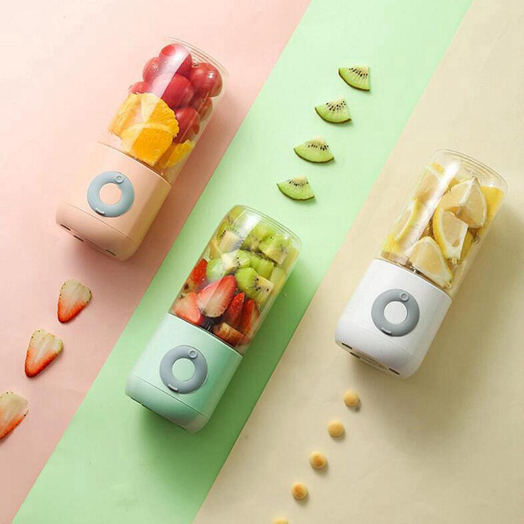 Electric Juicer 500ml, Portable usb Rechargeable Smoothie Blender Machine Mixer,