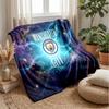Coperta a tema Manchester City Morbida coperta in flanella Coperta morbida da divano Coperta accogliente per divano e letto per la decorazione della casa