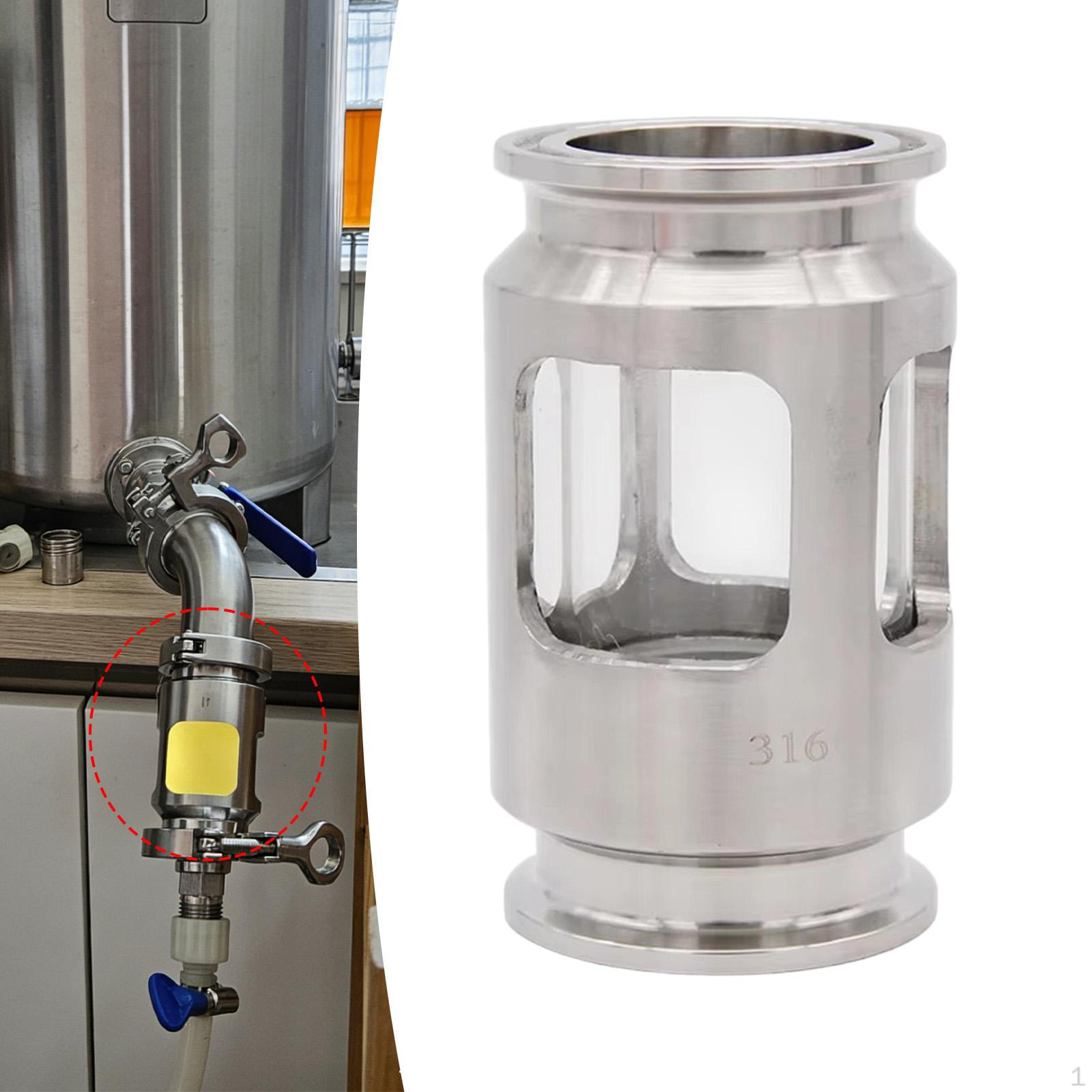 

Beer Triangle Clamp Stainless Steel for Food Maintenance Observation Mirror Kettle Keg Accessories