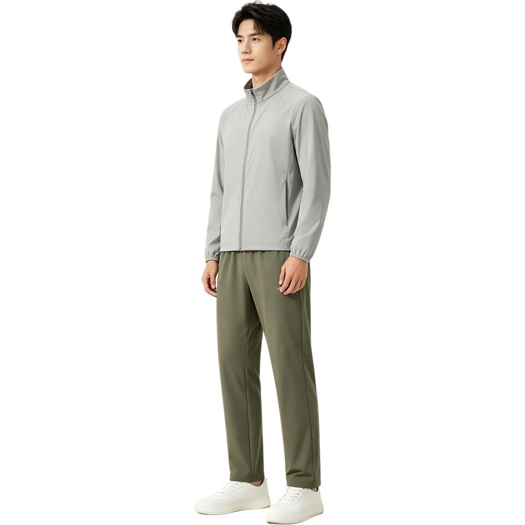 Men's Pants Li-Ning Knitted Sweatpants Men's Olive Green Moderate Straight Fit Pants