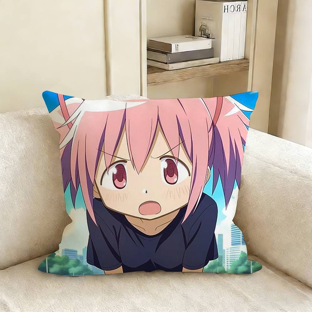 PPuella MMagi Madoka MMagica Pillow Case Living Room Sofa Cushion Cover Suitable For Home Bedroom Room Decoration