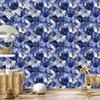 Ink Blue, Navy Blue and Light Gray Wallpaper 50x1000
