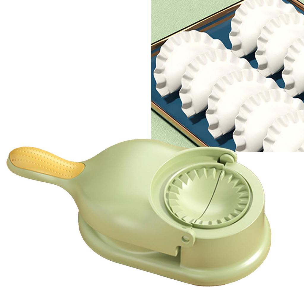 Dumpling Maker PP Manual Dumpling Skin Maker Mold Press Machine DIY Tool for Home Kitchen Green