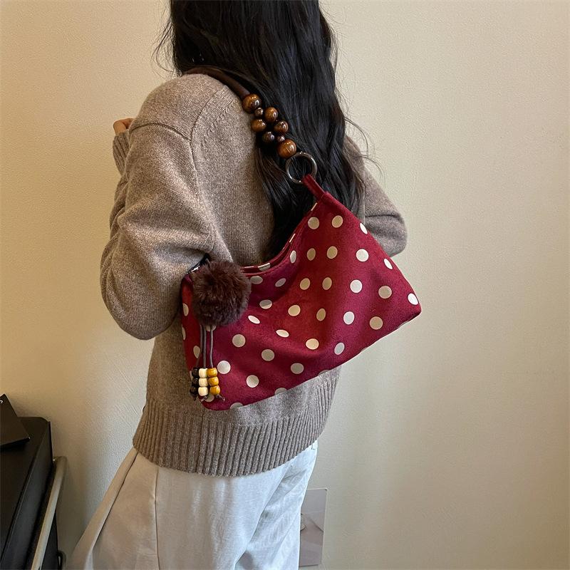 Underarm Bag - Simple Polka Dot Business Bag - Single Shoulder Bag