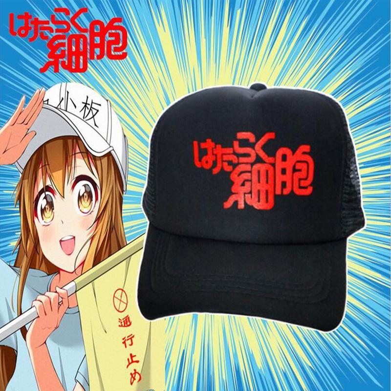 Cells Hataraku Saibou At Work Baseball Cap Visor Sun Hat Snapback Props Cosplay